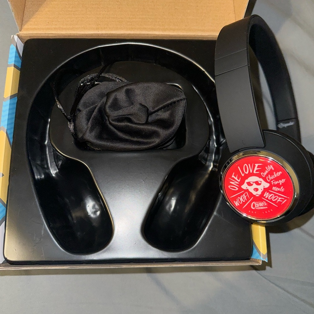Raising Canes One Love Collection Black Over-Ear Headphones
